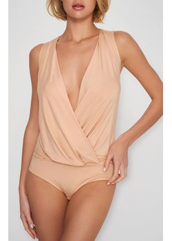 Marilyn body damskie z głębokim dekoltem Andrea, Kolor beżowy, Rozmiar 36, Marilyn ze sklepu Intymna w kategorii Body damskie - zdjęcie 186204412