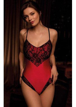 Marilyn gorsetowe body damskie z koronką Caro, Kolor różowo-czarny, Rozmiar 36, Marilyn ze sklepu Intymna w kategorii Body damskie - zdjęcie 186204450