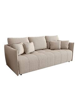 Sztruksowa rozkładana sofa w kolorze cappuccino R8-R11 - id: 53030 - marki Elior - 186204830 Sztruksowa rozkładana sofa w kolorze cappuccino R8-R11 ze sklepu Edinos.pl w kategorii Sofy i kanapy - zdjęcie 186204830