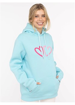 Zwillingsherz Bluza &quot;Big Hearts&quot; w kolorze turkusowym ze sklepu Limango Polska w kategorii Bluzy damskie - zdjęcie 186205733