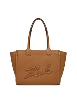Torebka KARL LAGERFELD A4W30258 Brązowy ze sklepu eobuwie.pl w kategorii Torby Shopper bag - zdjęcie 186205772