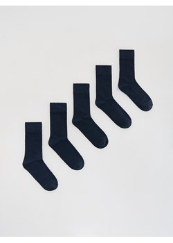 Reserved - 5 pack długich skarpet - granatowy ze sklepu Reserved w kategorii Skarpetki męskie - zdjęcie 186206952