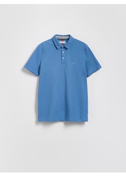 Reserved - Koszulka polo regular fit - niebieski ze sklepu Reserved w kategorii T-shirty męskie - zdjęcie 186206981