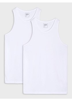 Sinsay - Tank top 2 pack - biały ze sklepu Sinsay w kategorii Podkoszulki męskie - zdjęcie 186209664