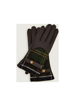 Barbour Skórzane rękawiczki Dee Tartan | z dodatkiem wełny ze sklepu Gomez Fashion Store w kategorii Rękawiczki damskie - zdjęcie 186211043
