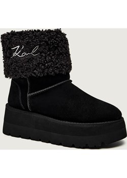 Karl Lagerfeld Śniegowce SKYLAR | shearling | zamsz ze sklepu Gomez Fashion Store w kategorii Śniegowce damskie - zdjęcie 186211063