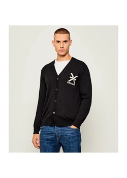 Richmond X Kardigan BEJENA | Regular Fit | z dodatkiem wełny ze sklepu Gomez Fashion Store w kategorii Swetry męskie - zdjęcie 186211181