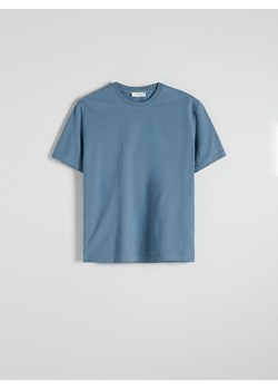 Reserved - Bawełniany t-shirt regular fit - granatowy ze sklepu Reserved w kategorii T-shirty męskie - zdjęcie 186212942