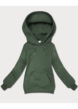 Luźna bluza kangurka z kapturem S'West szarozielona (B-11#) ze sklepu goodlookin.pl w kategorii Bluzy damskie - zdjęcie 186213111