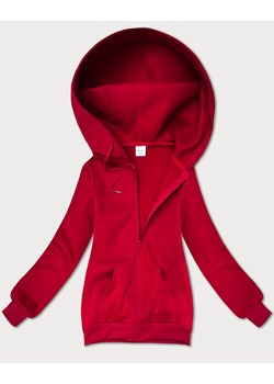 Rozpinana bluza damska z kapturem S'West czerwona (B-12#) ze sklepu goodlookin.pl w kategorii Bluzy damskie - zdjęcie 186213120