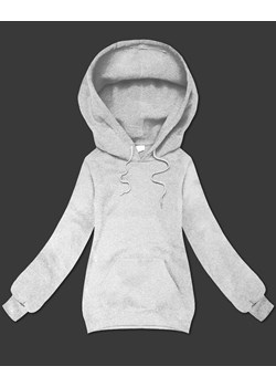 Luźna bluza kangurka z kapturem S'West szara (B-11#) ze sklepu goodlookin.pl w kategorii Bluzy damskie - zdjęcie 186213123