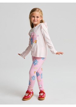 Sinsay - Bawełniane legginsy ze wzorem Tom and Jerry - różowy ze sklepu Sinsay w kategorii Spodnie dziewczęce - zdjęcie 186214091