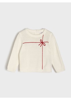 Sinsay - Żakardowy sweter - kremowy ze sklepu Sinsay w kategorii Bluzy i swetry - zdjęcie 186214101