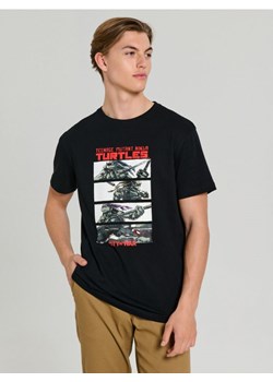 Sinsay - Koszulka z nadrukiem Teenage Mutant Ninja Turtles - czarny ze sklepu Sinsay w kategorii T-shirty męskie - zdjęcie 186214121