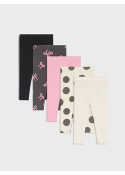 Sinsay - Legginsy 5 pack - kremowy ze sklepu Sinsay w kategorii Odzież dla niemowląt - zdjęcie 186214161