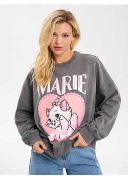 Sinsay - Bluza crewneck z nadrukiem Marie - szary ze sklepu Sinsay w kategorii Bluzy damskie - zdjęcie 186214162