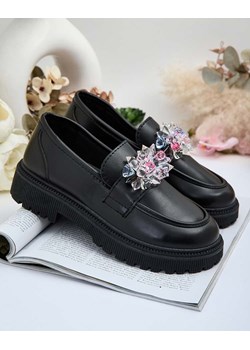 Royalfashion Damskie mokasyny z kolorowymi koralikami Karonia ze sklepu royalfashion.pl w kategorii Mokasyny damskie - zdjęcie 186214262