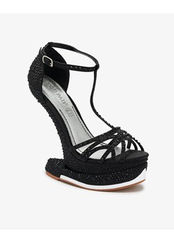 Royalfashion Czarne czółenka damskie z cyrkoniami Nekko ze sklepu royalfashion.pl w kategorii Sandały damskie - zdjęcie 186214280