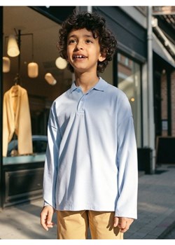 Sinsay - Koszulka polo z długimi rękawami - błękitny ze sklepu Sinsay w kategorii T-shirty chłopięce - zdjęcie 186215150