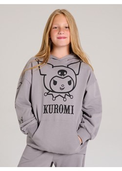 Sinsay - Bawełniana bluza z kapturem Kuromi - szary - id: 954ET-85X - marki Sinsay - 186216254 Sinsay - Bawełniana bluza z kapturem Kuromi - szary ze sklepu Sinsay w kategorii Bluzy dziewczęce - zdjęcie 186216254