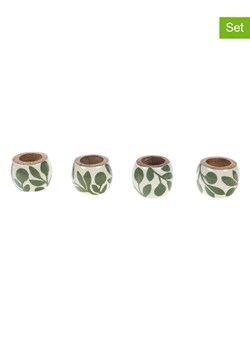 Amadeus Pierścienie (4 szt.) w kolorze kremowo-zielonym do serwetek - wys. 4 x Ø 5 cm - id: 17568165 - marki Amadeus - 186216980 Amadeus Pierścienie (4 szt.) w kolorze kremowo-zielonym do serwetek - wys. 4 x Ø 5 cm ze sklepu Limango Polska w kategorii Akcesoria kuchenne - zdjęcie 186216980