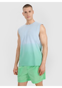 Męski top 4F 4FRSS25TSLEM231 - niebieski ze sklepu Sportstylestory.com w kategorii T-shirty męskie - zdjęcie 186217212