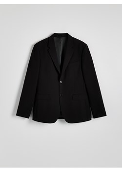 Reserved - Marynarka slim fit z dodatkiem wiskozy - czarny - id: 8680N-99X - marki Reserved - 186217654 Reserved - Marynarka slim fit z dodatkiem wiskozy - czarny ze sklepu Reserved w kategorii Marynarki męskie - zdjęcie 186217654