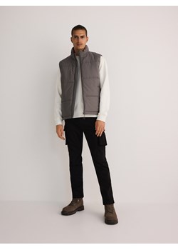 Reserved - Pikowana kamizelka ze stójką - ciemnoszary ze sklepu Reserved w kategorii Kamizelki męskie - zdjęcie 186217753