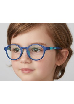 Elastyczne dziecięce oprawki okularowe zerówki okrągłe + gumka Sunoptic K8A niebieskie - id: 9263 - marki Sunoptic - 186218170 Elastyczne dziecięce oprawki okularowe zerówki okrągłe + gumka Sunoptic K8A niebieskie ze sklepu Stylion w kategorii Akcesoria dziecięce - zdjęcie 186218170
