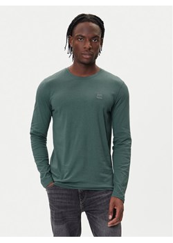 BOSS Longsleeve Tacks 50512111 Zielony Regular Fit ze sklepu MODIVO w kategorii T-shirty męskie - zdjęcie 186218863