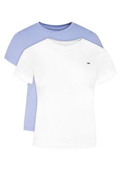 Tommy Jeans Komplet 2 t-shirtów DW0DW21366 Kolorowy Slim Fit ze sklepu MODIVO w kategorii Bluzki damskie - zdjęcie 186218864