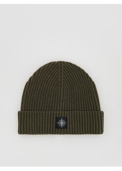 Reserved - Czapka beanie z wiskozą - jasny zielony ze sklepu Reserved w kategorii Czapki zimowe męskie - zdjęcie 186220061