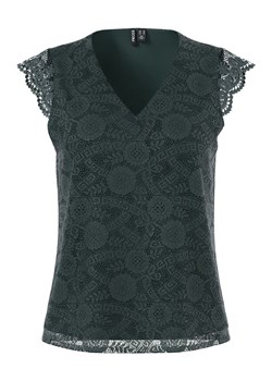 Pieces Top &quot;Pcolline&quot; w kolorze ciemnozielonym ze sklepu Limango Polska w kategorii Bluzki damskie - zdjęcie 186223310