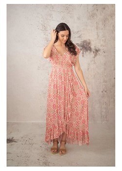 Lula Natura Sukienka w kolorze beżowo-czerwonym ze sklepu Limango Polska w kategorii Sukienki - zdjęcie 186223360