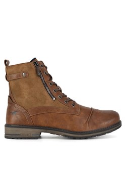 Trzewiki Mustang 4157-503 Brązowy ze sklepu eobuwie.pl w kategorii Buty zimowe męskie - zdjęcie 186225803