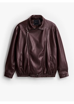 Mohito - Kurtka typu biker - mahoń - id: 383HR-93X - marki Mohito - 186227222 Mohito - Kurtka typu biker - mahoń ze sklepu Mohito w kategorii Kurtki damskie - zdjęcie 186227222