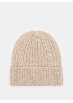 Mohito - Beżowa czapka beanie - beżowy ze sklepu Mohito w kategorii Czapki zimowe damskie - zdjęcie 186227223