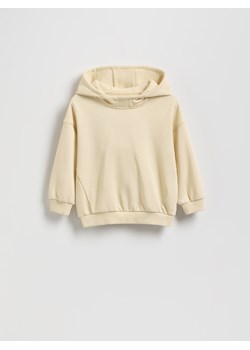 Reserved - Bawełniana bluza oversize - kremowy ze sklepu Reserved w kategorii Bluzy dziewczęce - zdjęcie 186227660