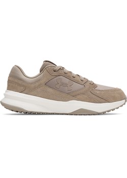 Męskie buty treningowe Under Armour UA Edge SUEDE - brązowe ze sklepu Sportstylestory.com w kategorii Buty sportowe męskie - zdjęcie 186230041