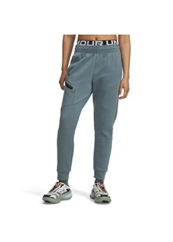 Damskie spodnie treningowe Under Armour Unstoppable Flc Jogger - niebieskie ze sklepu Sportstylestory.com w kategorii Spodnie damskie - zdjęcie 186230083