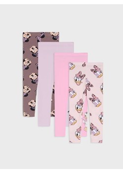 Sinsay - Legginsy 4 pack Minnie Mouse - kremowy ze sklepu Sinsay w kategorii Spodnie dziewczęce - zdjęcie 186231372