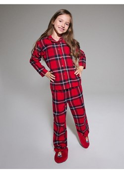 Sinsay - Piżama flanelowa w kratę - czerwony ze sklepu Sinsay w kategorii Piżamy dziecięce - zdjęcie 186231374