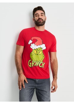 Sinsay - Koszulka z krótkim rękawem Grinch - czerwony ze sklepu Sinsay w kategorii T-shirty męskie - zdjęcie 186231521