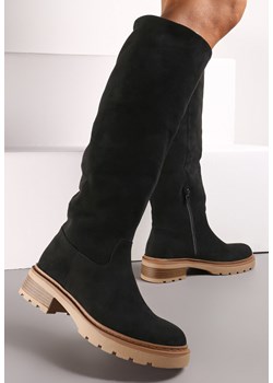 Czarne Kozaki Ocieplone Futerkiem Nunerise ze sklepu born2be.pl w kategorii Kozaki damskie - zdjęcie 186231621