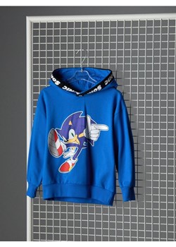 Sinsay - Bawełniana bluza z kapturem Sonic the Hedgehog - niebieski - id: 126FC-55X - marki Sinsay - 186232681 Sinsay - Bawełniana bluza z kapturem Sonic the Hedgehog - niebieski ze sklepu Sinsay w kategorii Bluzy chłopięce - zdjęcie 186232681