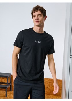 Sinsay - Koszulka z nadrukiem - czarny ze sklepu Sinsay w kategorii T-shirty męskie - zdjęcie 186232713