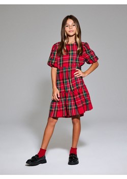 Sinsay - Sukienka babydoll w kratę - czerwony ze sklepu Sinsay w kategorii Sukienki dziewczęce - zdjęcie 186232730