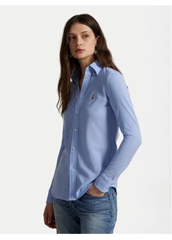 Polo Ralph Lauren Koszula 211664427001 Błękitny Slim Fit ze sklepu MODIVO w kategorii Koszule damskie - zdjęcie 186233272
