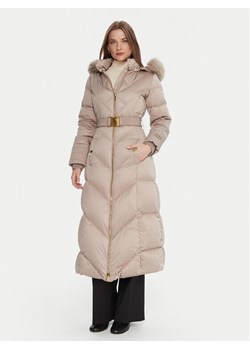 Marciano Guess Płaszcz zimowy 5BGL39 7374A Écru Regular Fit ze sklepu MODIVO w kategorii Płaszcze damskie - zdjęcie 186233394