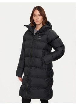 Haglöfs Płaszcz zimowy Long Mimic 607706 Czarny Relaxed Fit ze sklepu MODIVO w kategorii Kurtki damskie - zdjęcie 186233454